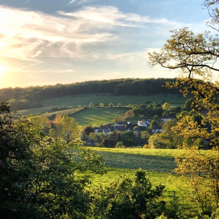 Uitzicht op landschap bij Colmont