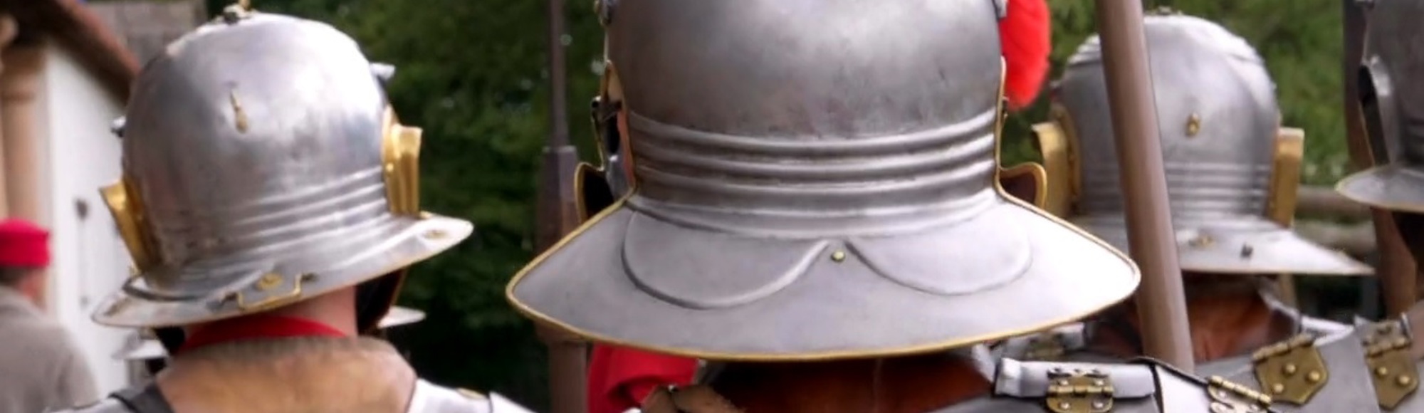 Thumbnail Vr Trailer met Romeinse helmen